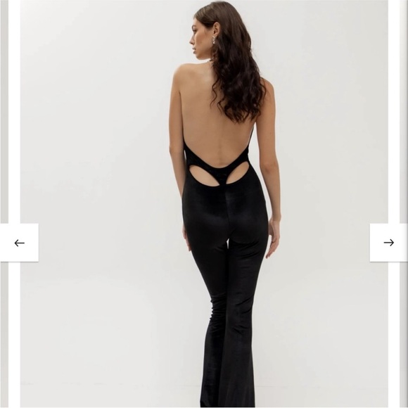 AMOR MIA Iman Midnight Velvet Jumpsuit - Picture 7 of 9